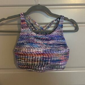 Lululemon High-Neck Multi-Color Bra